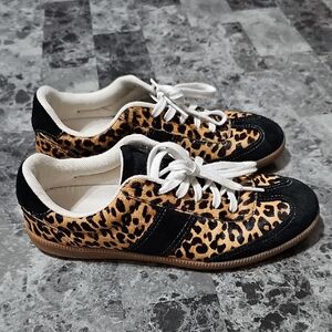 J.crew Leopard Calf Hair Shoes